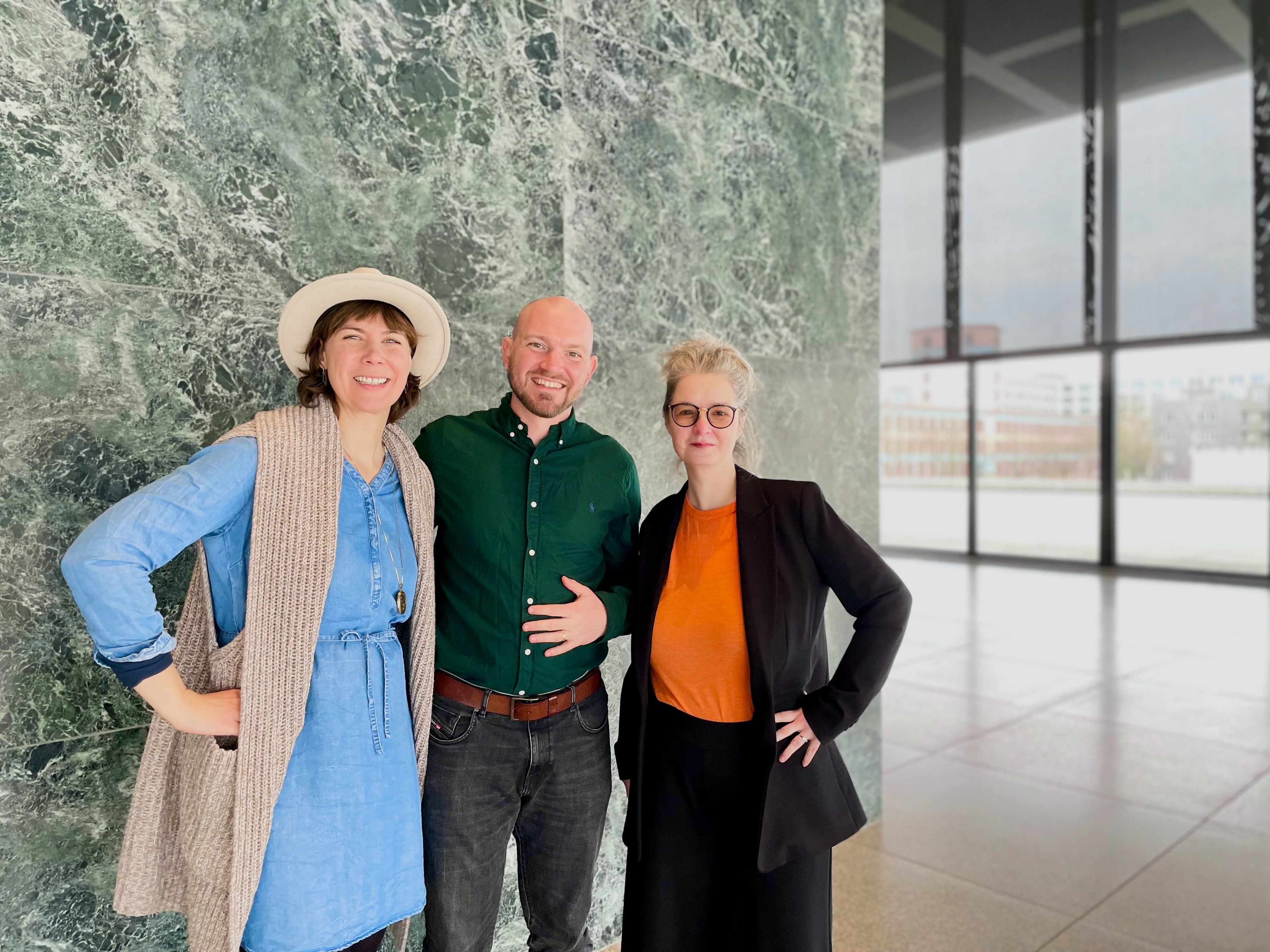 Roswita Sterr, Lukas Rieder und Gudrun Klask